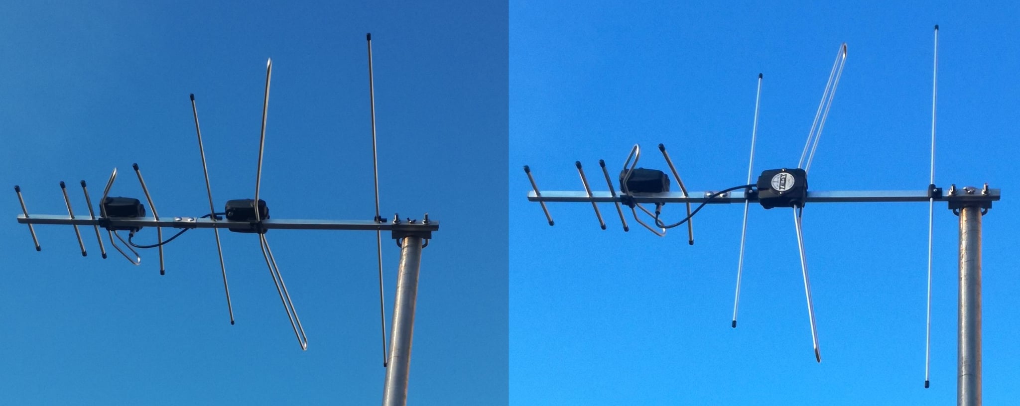 Combo UHF + VHF (DAB+), variable polarization
